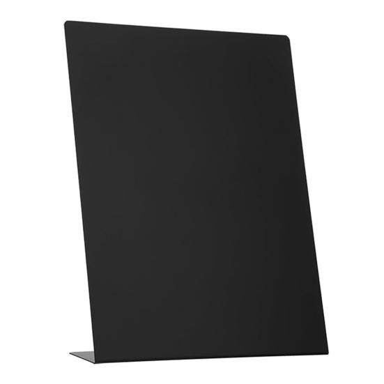 L-Shaped Metal Memo Board Magnetic Surface Desktop Display Stand For Notes Photos