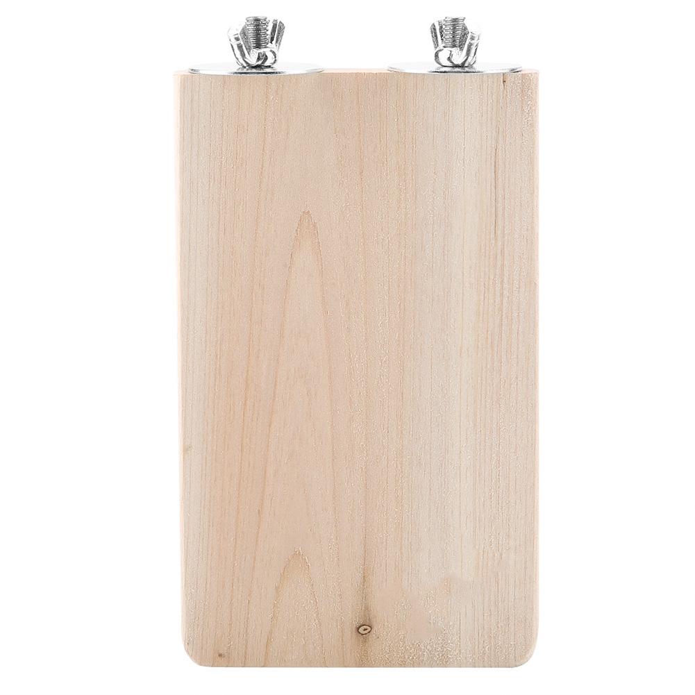 Small Pet Natural Wood Stand Platform Toy Rectangular Wooden Jumping Climbing Springboard Toy