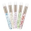 Crystal Handle Eyelash & Facial Cleansing Brush - Nose, Blackhead, and Acne Cleaning Tool