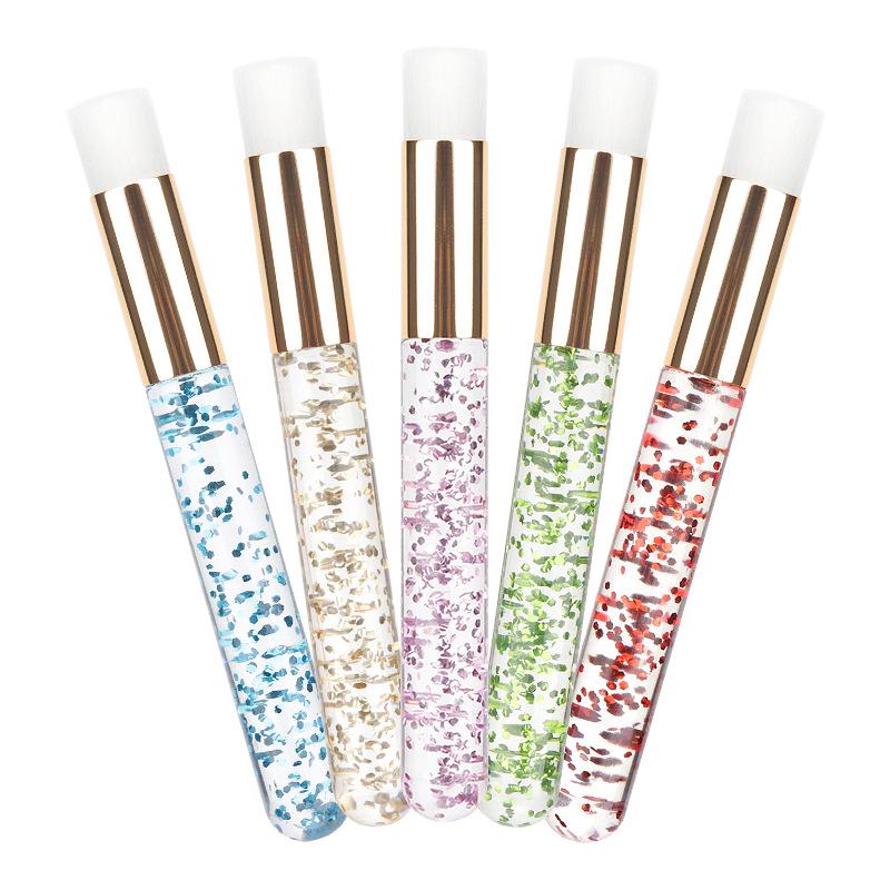 Crystal Handle Eyelash & Facial Cleansing Brush - Nose, Blackhead, and Acne Cleaning Tool