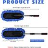 2 PCS Microfiber Car Duster, Scratch Free Auto Exterior Interior Large Dusting Cleaning Brush, Multipurpose Vehicle Dust Cleaner with Extendable