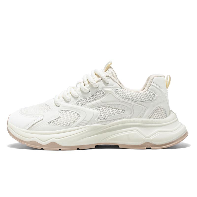 Men's shoes spring and autumn breathable mesh running sneakers boys student trend teen dad shoes platform shoes men