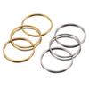 20pcs Stainless Steel Frames Charms DIY Earrings Pendants Round Drop Hexagon Blank Bezel for Resin Jewelry Making DIY Findings
