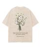Harajuku Flower Printed Tshirt Vintage Yk Washed Oversized T Shirt Summer Short Sleeve Cotton Tees Tops Men Women Clothing