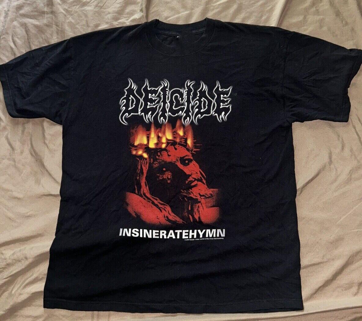 deicide insineratehymn Cotton Black Full Size S-4XL T-Shirt PP550 XXL