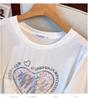 Übergröße Mid-Length Rundhals Kurzarm Schlankmachendes T-Shirt für Damen - Erhältlich in den Größen 200/300/350 jin, Stil 6503.