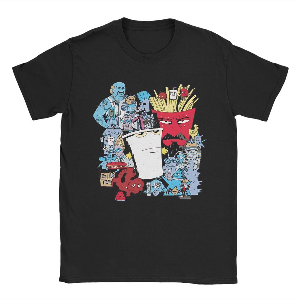 Unisex's Aqua Teen Hunger Force T Shirt 100% Cotton Tops Amazing Short Sleeve Crewneck Tees Plus Size T-Shirts