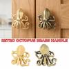 Furniture Hardware Cabinet Door Knobs Retro Wardrobe Drawer Pulls Octopus Brass Handle  Dresser