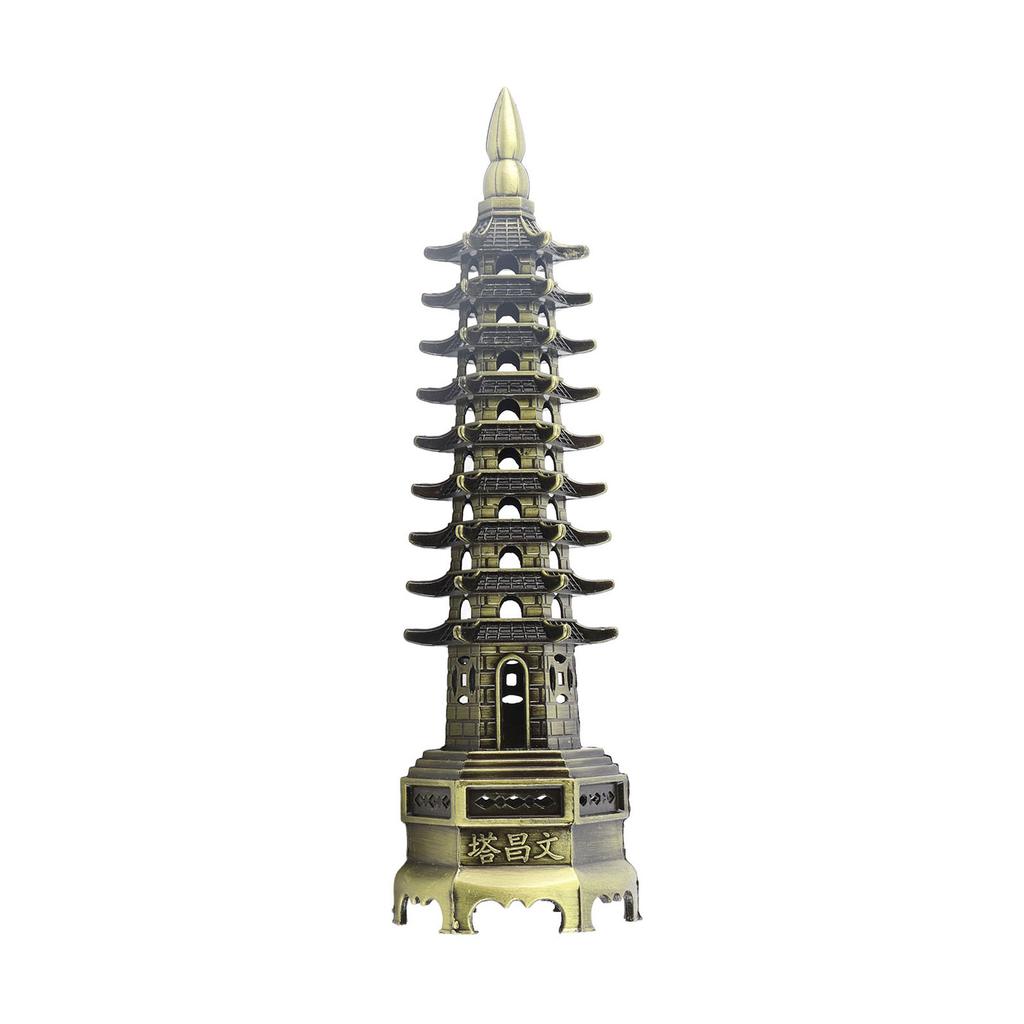 Chinese   WenChang Tower Model Miniature Tower Ornaments   Home Desktop Decor