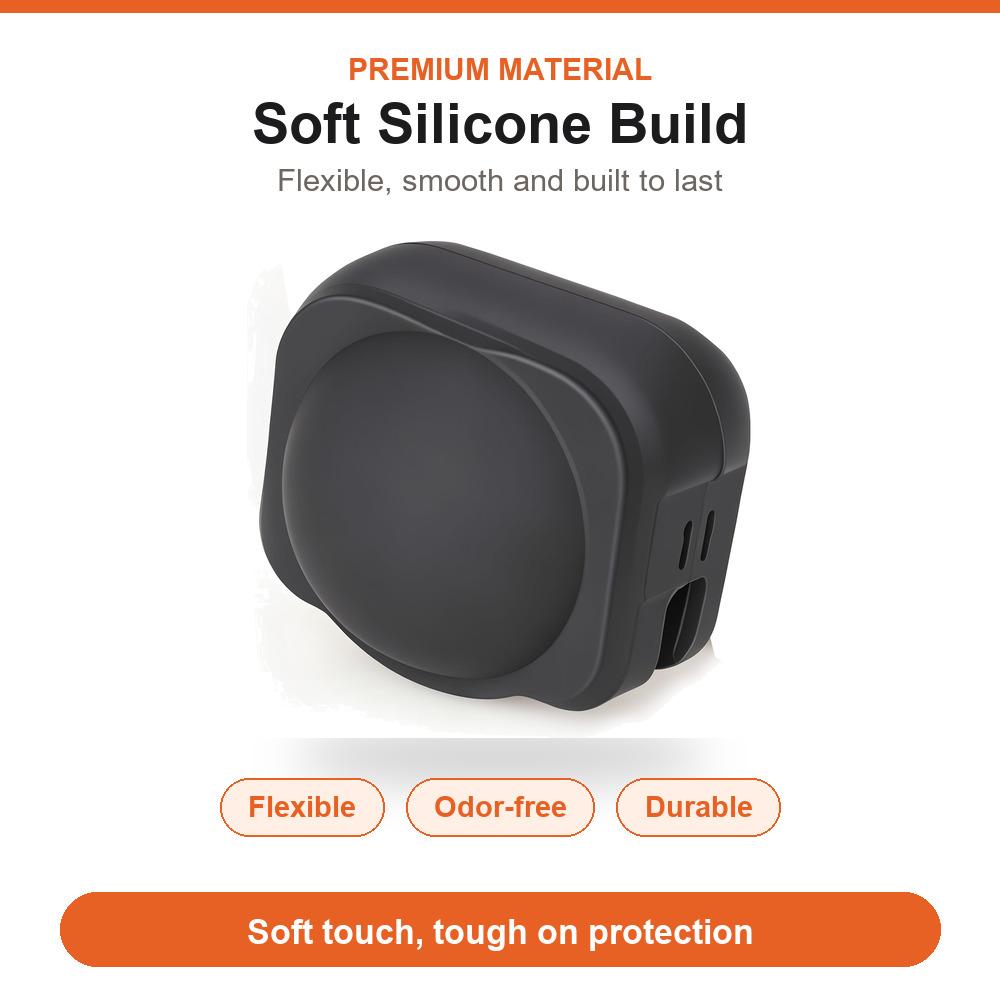 Lens Protector Cover for Insta360 X6 Soft Silicone Lens Cap Anti-Scratch Shockproof Dustproof Guard Panoramic Camera Accessory
