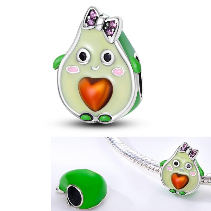 Fit Original Accessories Bracelets Inlaid Zirconium Charms Bead Copper Colorful Dangle For Necklace Diy Jewelry Marking