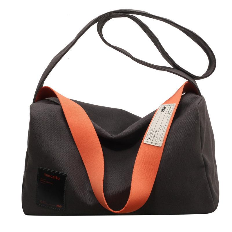 

Large-capacity Retro Tote Bag - Student Backpack for Class, Single-shoulder Crossbody Bag, Women s Bag чорний