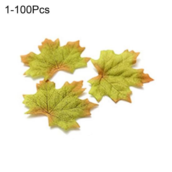 100 Pcs Fall Leaves Wedding Favor Autumn Maple Leaf Decorations Party