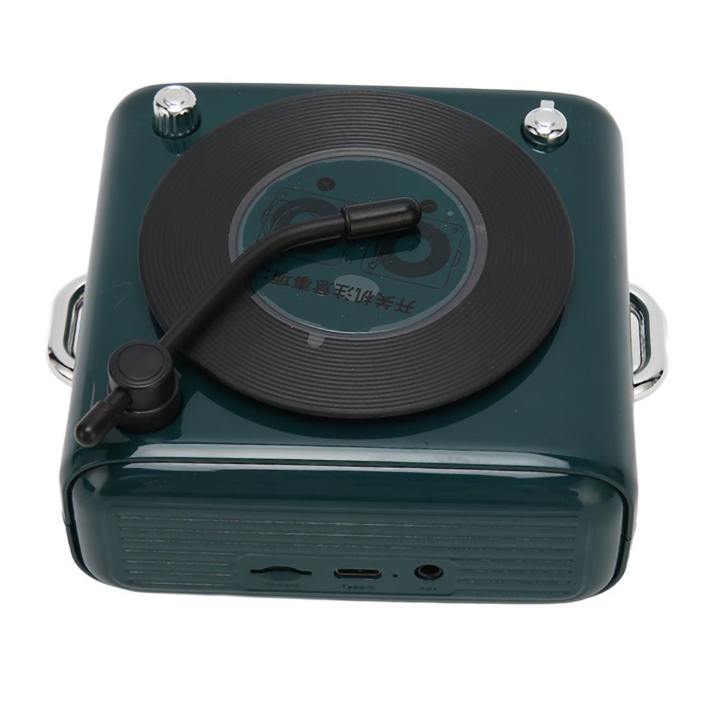 Bluetooth 5.0 Speaker Vinly Record Player Style Old Fashioned Classic Style Loud Volume Wireless