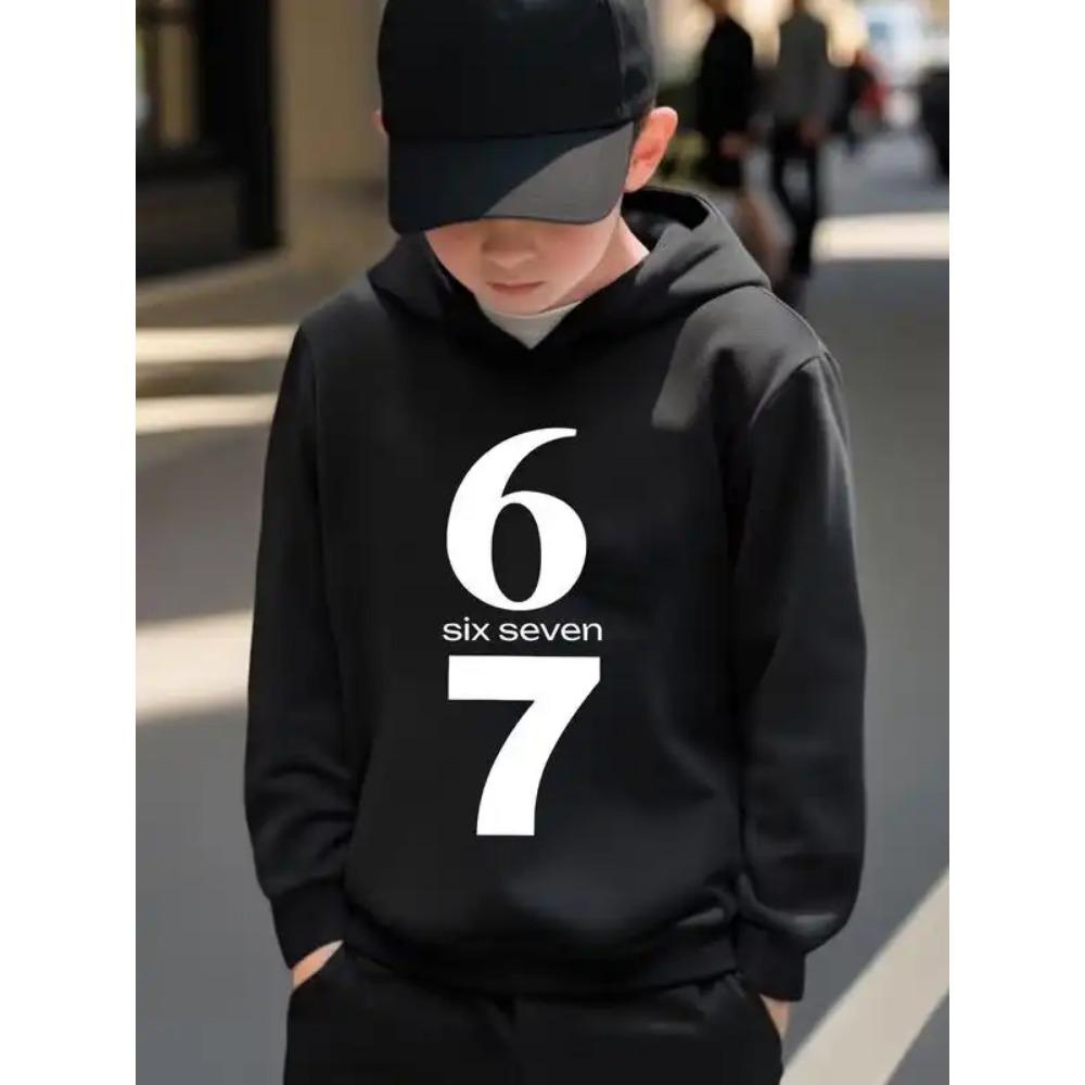 Bluzy męskie Wiosna Jesień 67 Six Seven Nadruk Bluza Casualowe Bluzy Swetry Streetwear Odzież damska