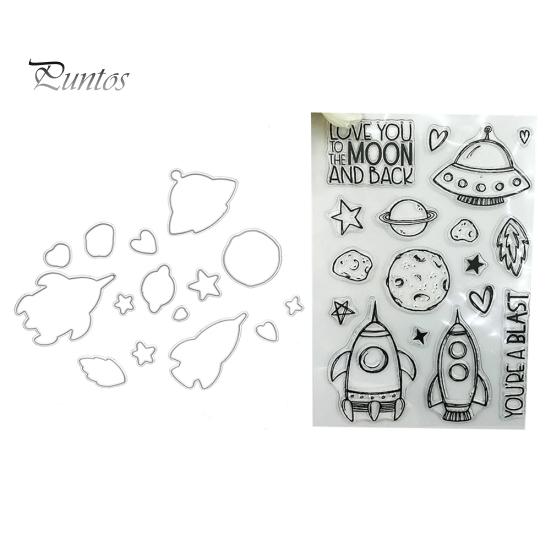 

Ракета Планета шаблон резки штампы штамп DIY скрапбукинг альбом трафарет декор