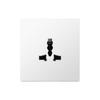 FALIANG 13A 2 Outlets AC 250V PC Material Multi Socket British Standard Modern White Color Luxury Multi-function Sockets