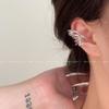 1Pair Korean Style Asymmetric Pearl Zircon Ear Clips For Women Personality  Earrings Wedding Jewelry Birthday Gifts