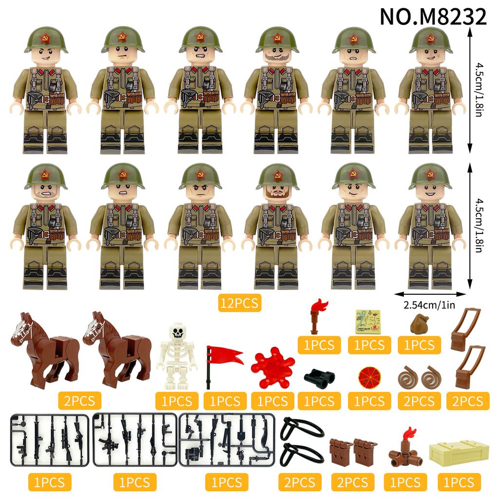 Militärserie Bergfeldtruppen Soldat Minion Baustein Spielzeug