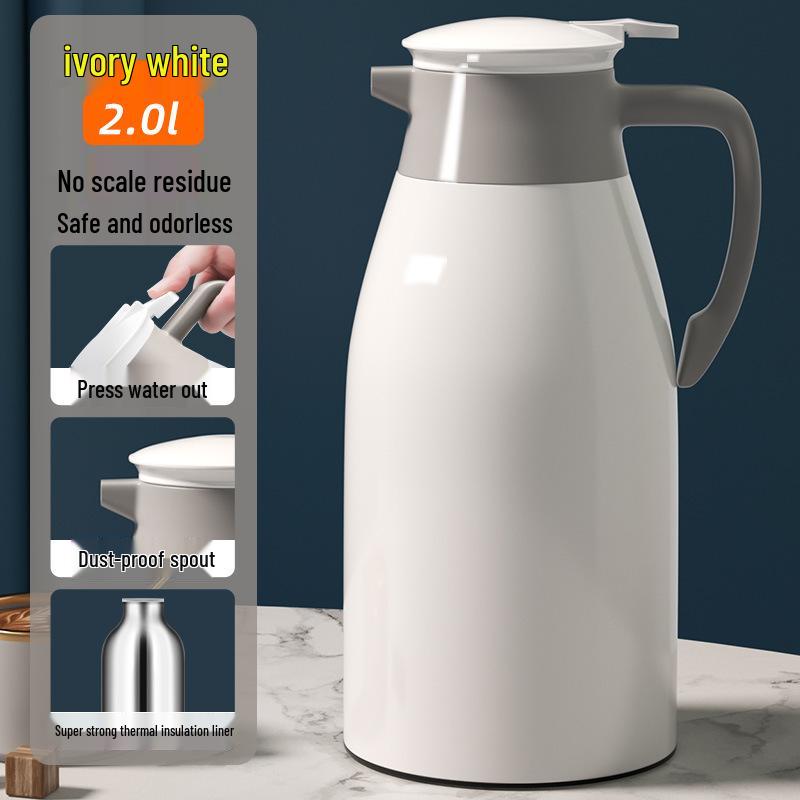 2024 Insulated Glass Thermos Flask - Large Capacity Water Kettle