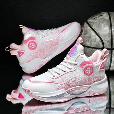Mens High-Top Basketball Shoes Teens Students Outdoor Indoor Court Running Training Slip-Resistant Rubber Sole