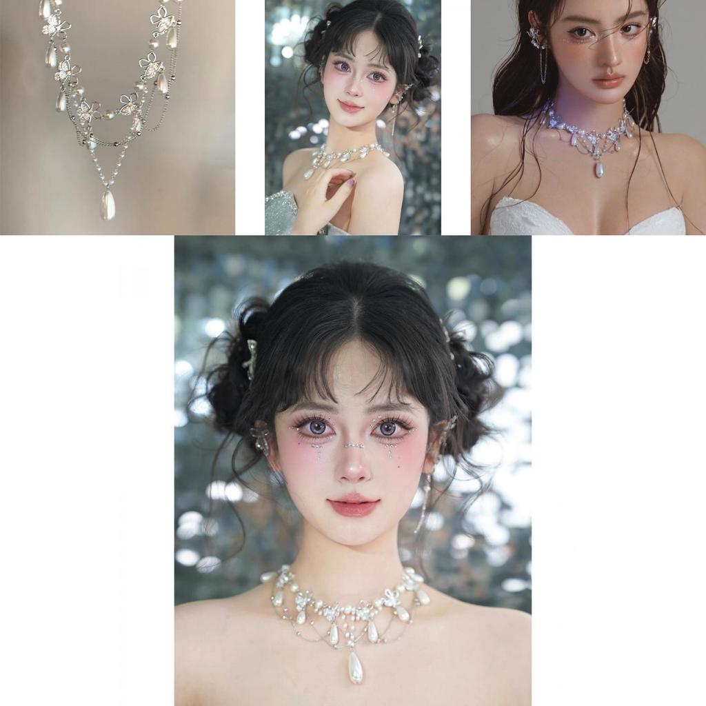 Butterfly Pearl Necklace For Women With Alloy Pendant And Ochain Perfect For Summer 2025