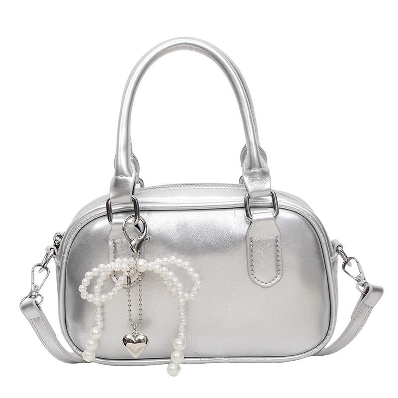 

Fashion Korean version of small square bag women s 2025 summer new high-value retro shoulder crossbody portable pillow bag No pendant