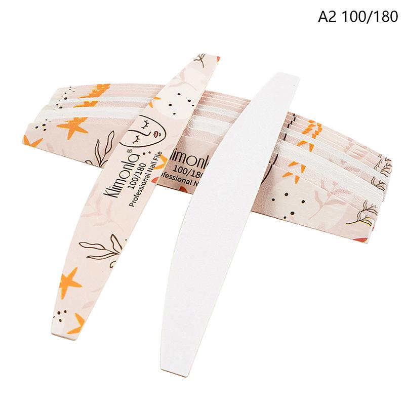 

10 шт. Профессиональные деревянные пилки для ногтей 180/240 Баффер Деревянный блок наждачной бумаги Гель-полировщик Шлифовальные пилки для ногтей as the picture