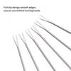 6 Packs Of  Barbecue Fork, 9.4-inch Retractable Barbecue Fork, Retractable Smoke Sticks, Used For Fire Pit And Campfire