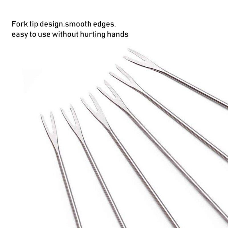 6 Packs Of  Barbecue Fork, 9.4-inch Retractable Barbecue Fork, Retractable Smoke Sticks, Used For Fire Pit And Campfire