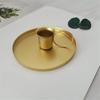 1pc Creative Retro Candle Holder Metal Candlestick Taper Candle Holder with Handle for Tabletop Wedding Party Christmas Decoration