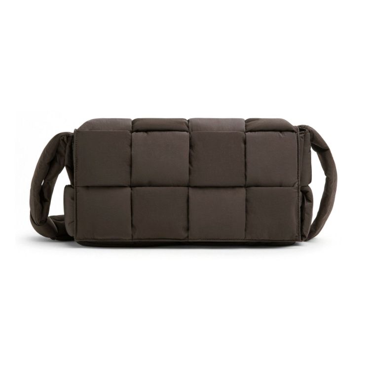 Bottega Veneta Padded Tech Cassette Intreccio Weave Adjustable Shoulder Strap Fabric Crossbody Bag Medium Men Bags 628951VBO812145
