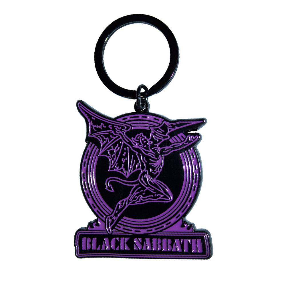 Black Sabbath Lila Dämonenwappen Schlüsselanhänger