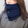 Basic Enchi Cordura Neck Warmer, Made In Japan, Cold Weather Protection, Men's and Women's, One Size Fits All (Navy)