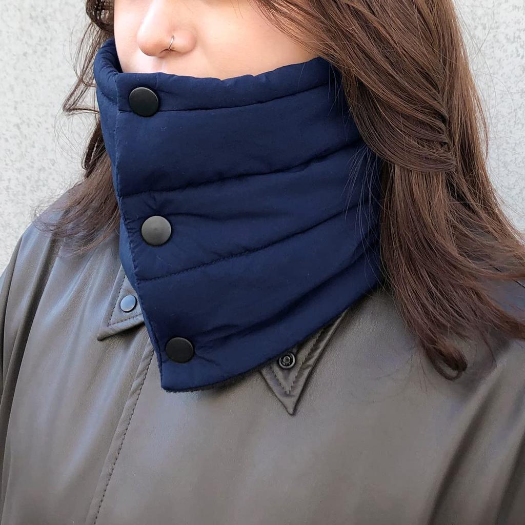 Basic Enchi Cordura Neck Warmer, Made In Japan, Cold Weather Protection, Men's and Women's, One Size Fits All (Navy)