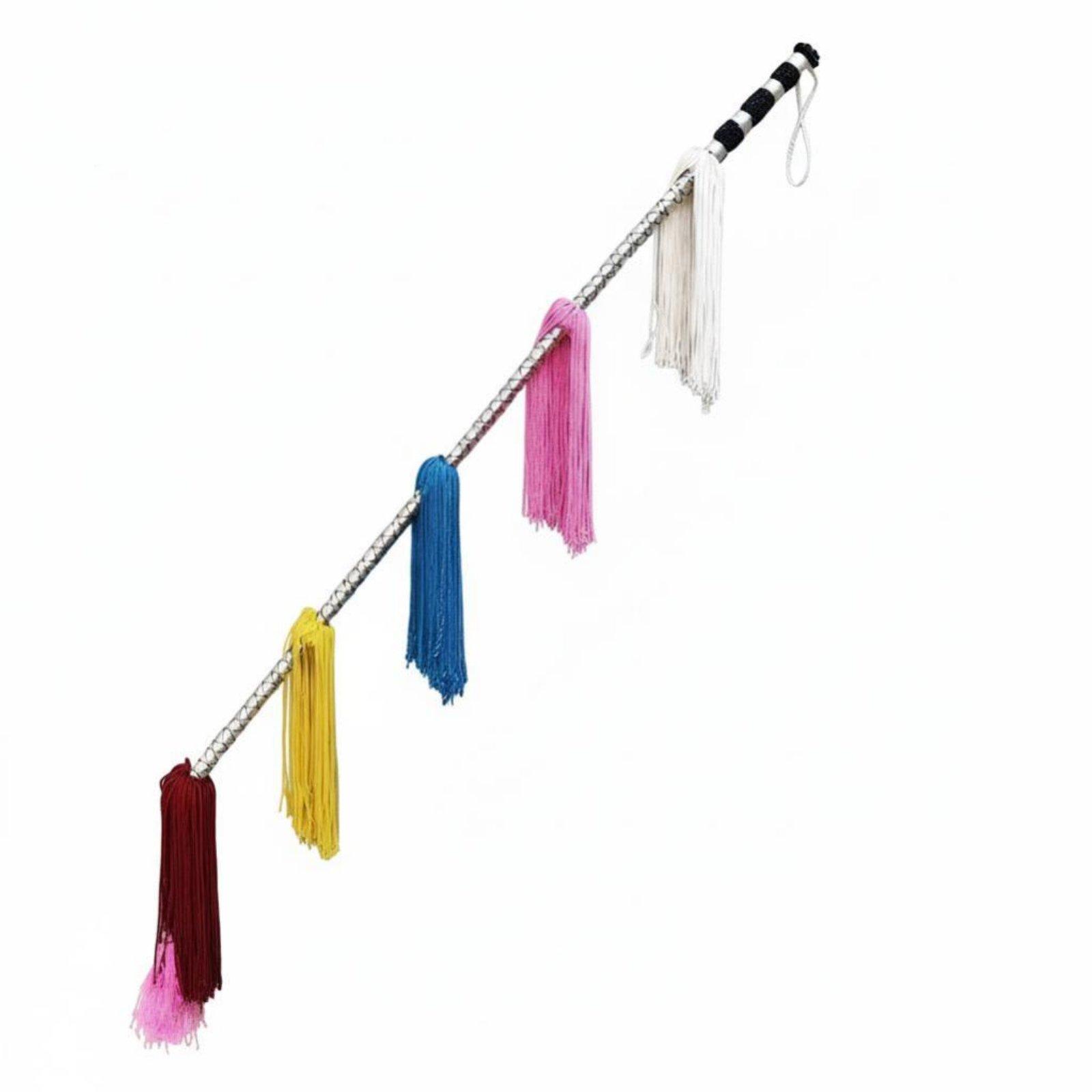 Stage Performance Lash, Rattan Theater Prop, Peking Opera, Yue Opera, Yu Opera, Colorful Tassel, Drama Accessory