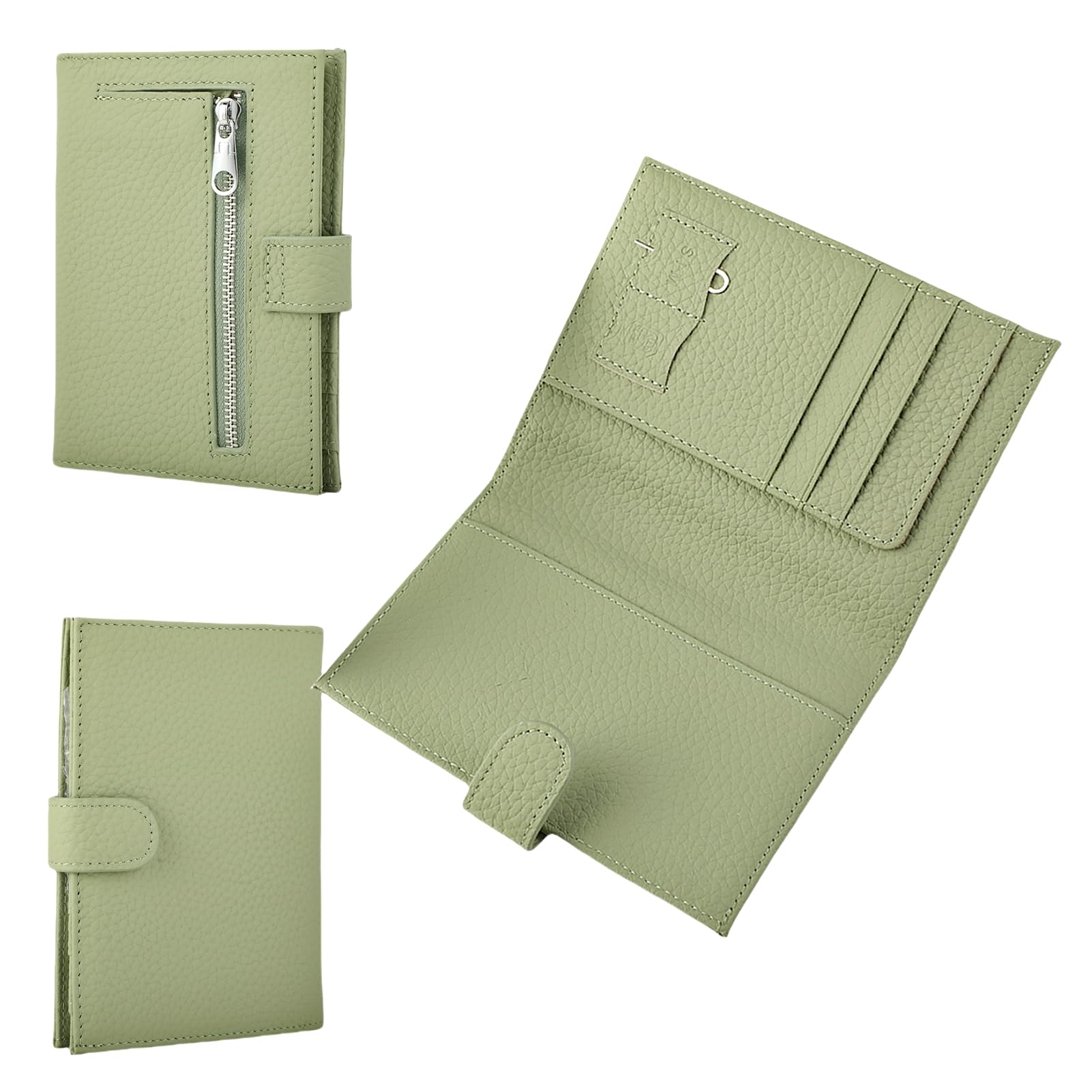 

[H HARUCO] Anti-skimming Passport Case, Cute Wallet for Women, Bifold, Genuine Leather, Stylish, Simple Wallet, Brand Name Passport Case, Travel