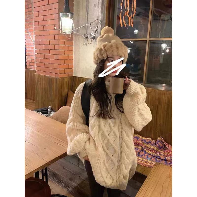 

Однотонный цветной свитер Twist, свободный, напускной, однотонный свитер для осени и зимы One Size белый