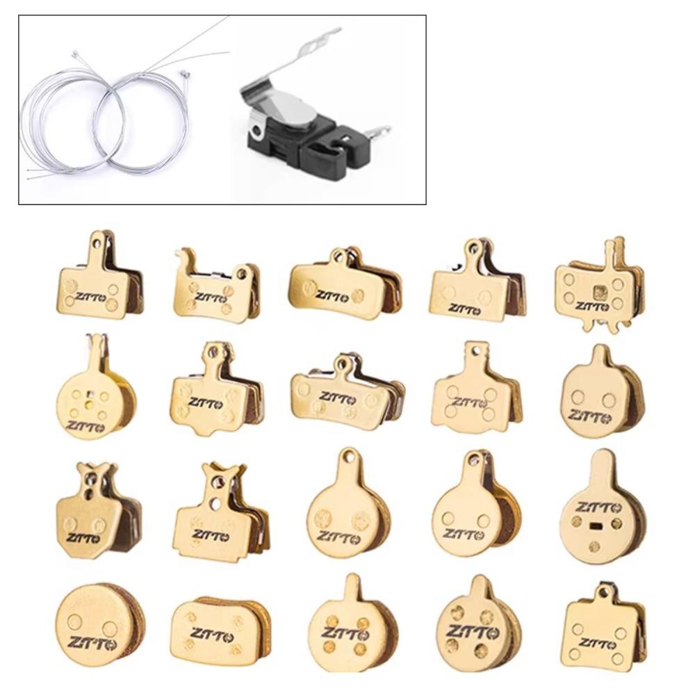 1 Pair Wear-resistant Disc Brake Pads Bicycle Accessories Copper Based