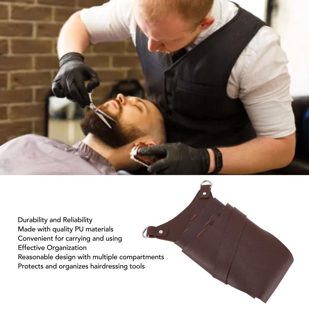 Scissor Pouch for Stylist Tool Belt Salon Hair Cutting Belt Scissor Holster for Hairdressers Barbers with Shoulder Belt