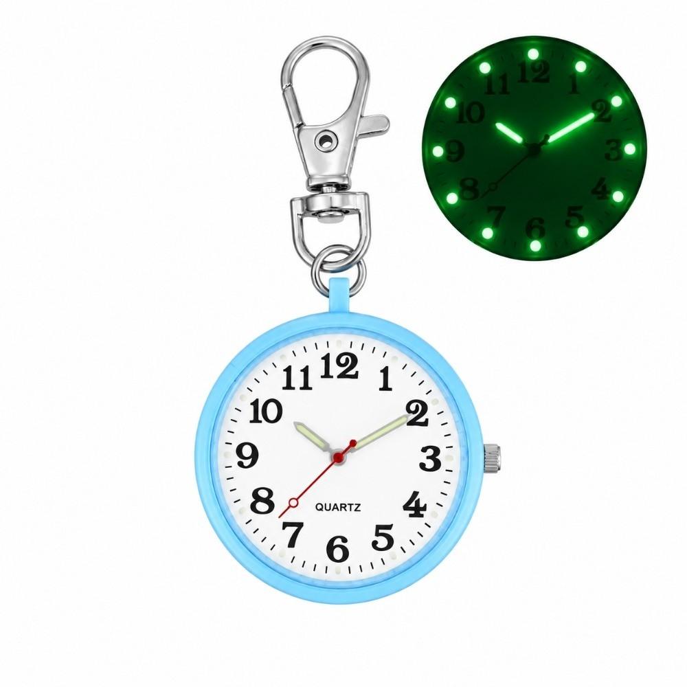 Mini Pocket Watch Round Keychain Watch Unisex Quartz Clock Elderly