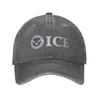 ICE Immigration Casual Baseball Cap  Hiking Fishing Trucker Hat Spring Breathable Couple Women Street Style Baseball Caps