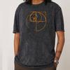 Golden Ratio Fibonacci  Cotton Vintage T Shirt Boyfriend Short Sleeve Tees Cute Lovers Day Crewneck Washed T Shirt Normal
