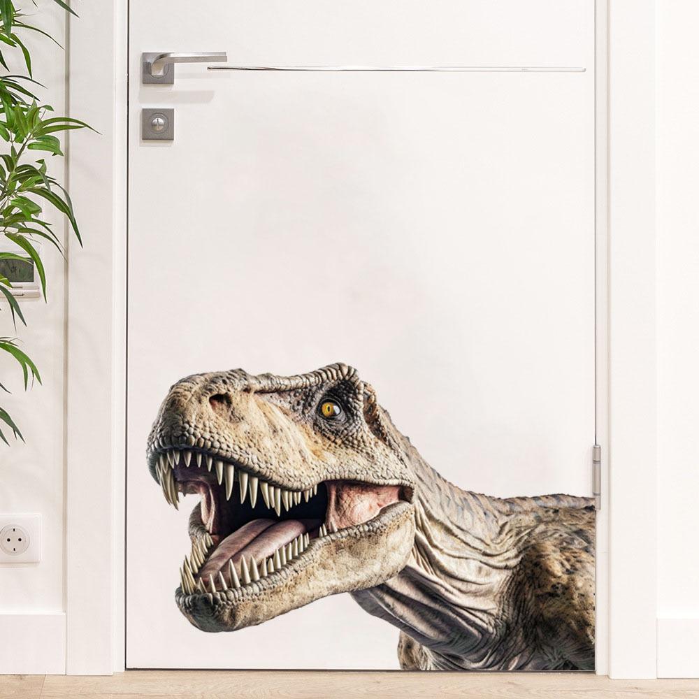 T-Rex Dinosaur PVC Wall Sticker for Living Room Bedroom Kids Room Removable Self-Adhesive Wall Art