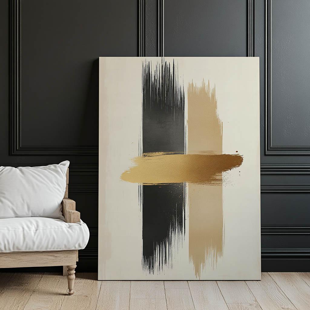 Abstrakcyjna Harmonia Abstrakcyjna Harmonia, 70X100 Cm, Rama Aluminiowa Czarna, Papier Matowy 230 Gsm