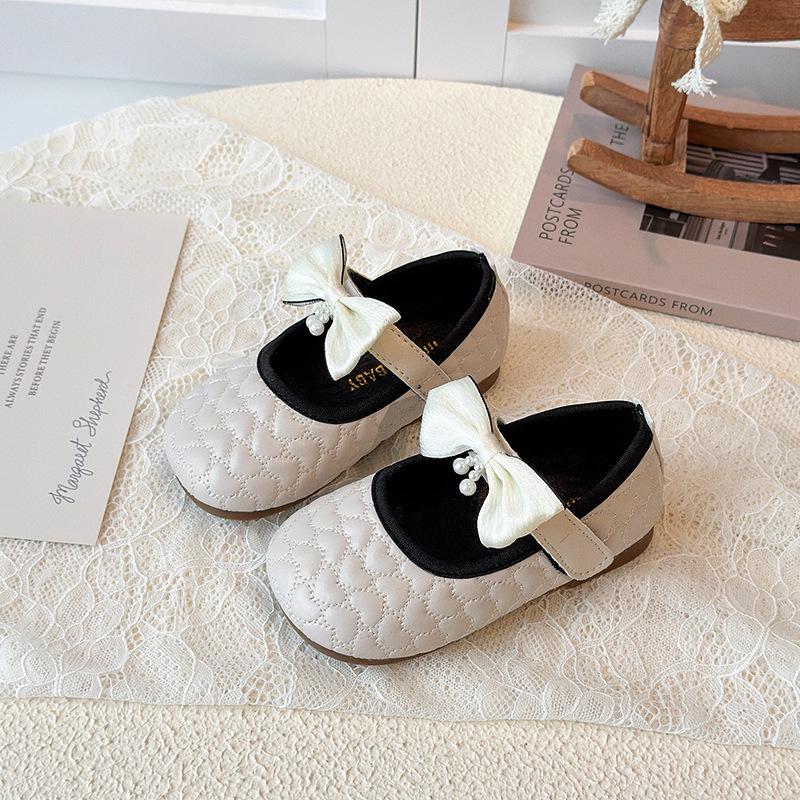 Girls' Princess Leather Shoes - 2025 Spring/Autumn Soft Sole Dance Flats