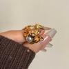 Stackable Pyrotechnics Effect Ring Featuring Imitation Pearls Adjustable Opening Vintage Look Finger Rings For Fashion
