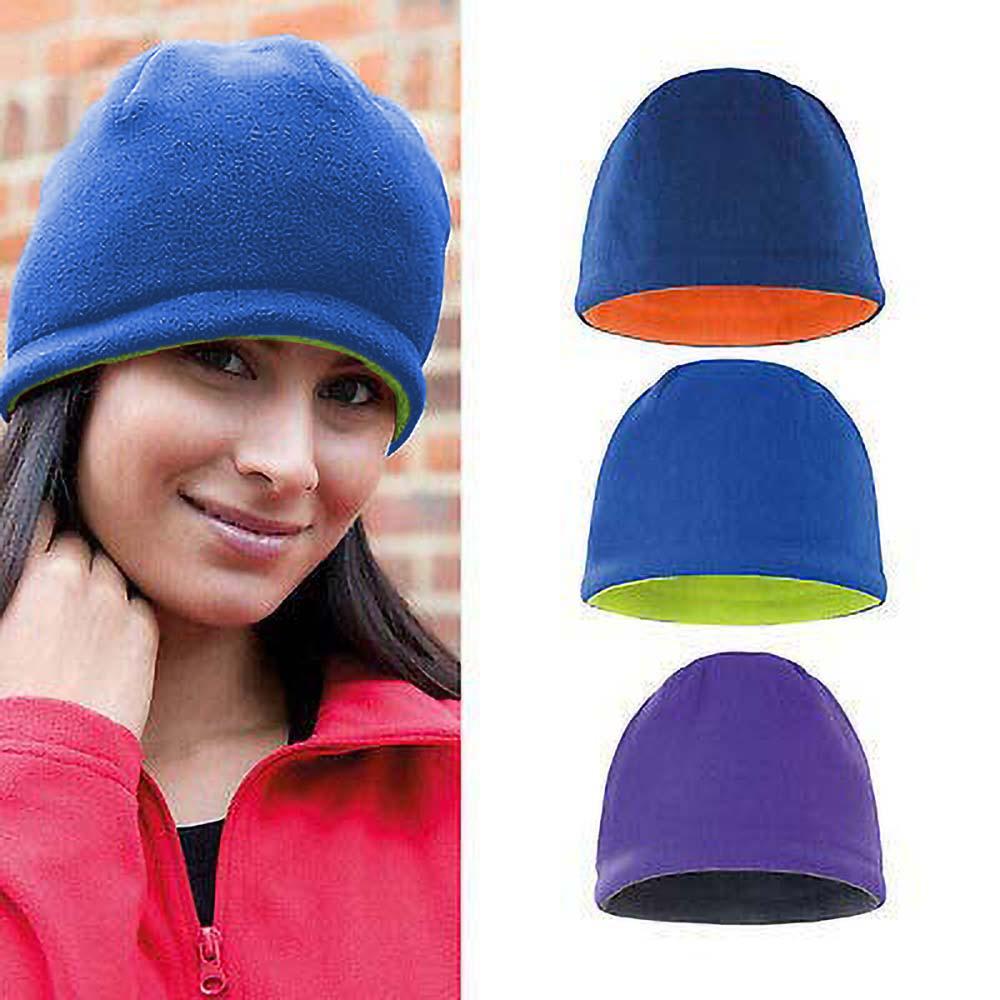 Result Unissex Winter Essentials Reversível Fleece Caveira Chapéu