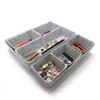 8 Piece Drawer Storage Box Set Felt Desktop Organizer One Piece Molded Organization Kit Snack Container System