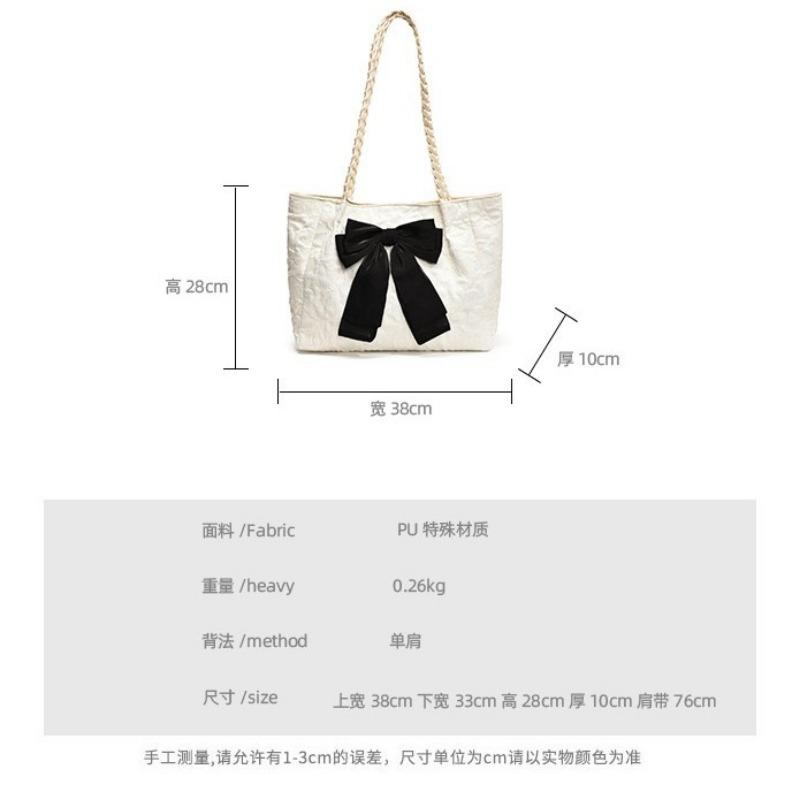 Today's Popular Commuter Shoulder Bag Women's New Fashionable Versatile Cute Bow Underarm Bag Tote Bag